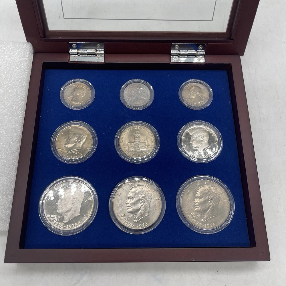 The Complete Bicentennial Mint Mark Set 1776-1976 Danbury Mint in Case